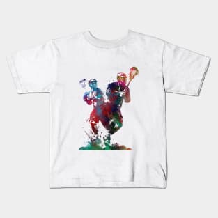 Lacrosse sport art #lacrosse #sport Kids T-Shirt